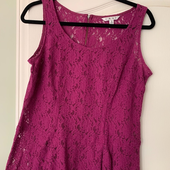 CAbi Boysenberry Lace Top - Picture 2 of 5